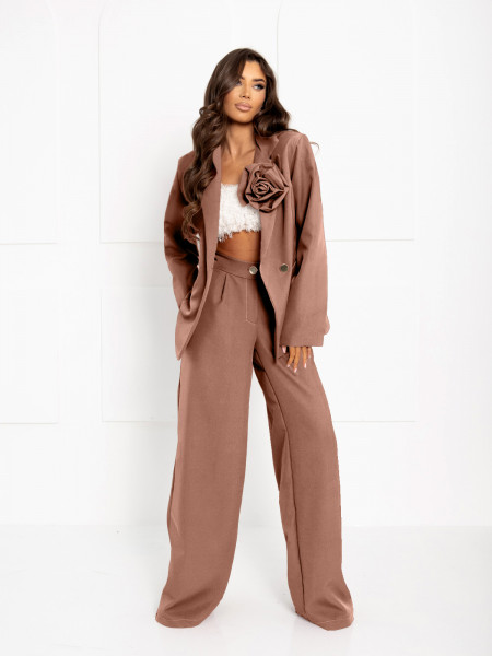 Garnitur z szerokimi spodniami KENZO - cappuccino 2
