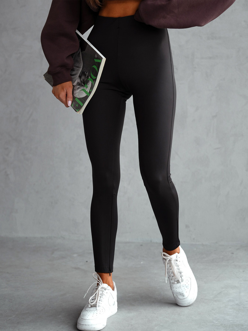 Elastyczne legginsy z rozpinaną...