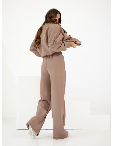 Komplet dresowy bluza + spodnie ALESI - cappuccino mocca