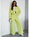 Krótka marynarka oversize CASEY - limonkowa