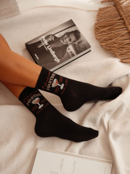 Skarpetki damskie ESPRESSO MARTINI - czarne