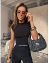 Stylowy komplet top i legginsy ORSON - czarny