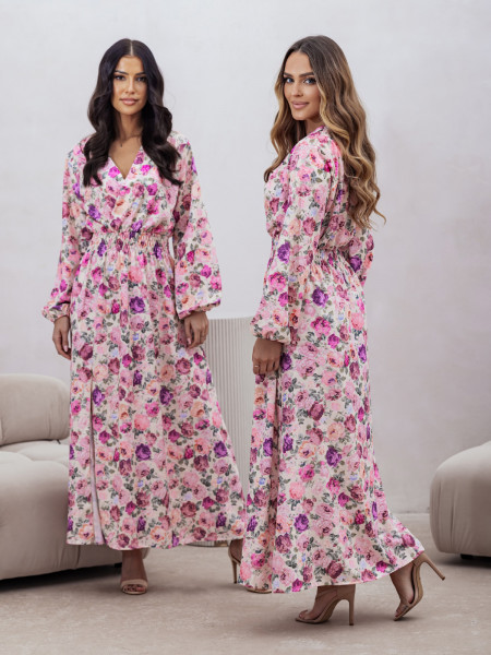 Sukienka maxi w print TYMONA - wzór 1 2