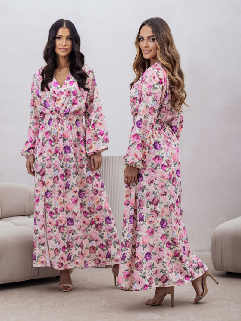 Sukienka maxi w print TYMONA - wzór 1