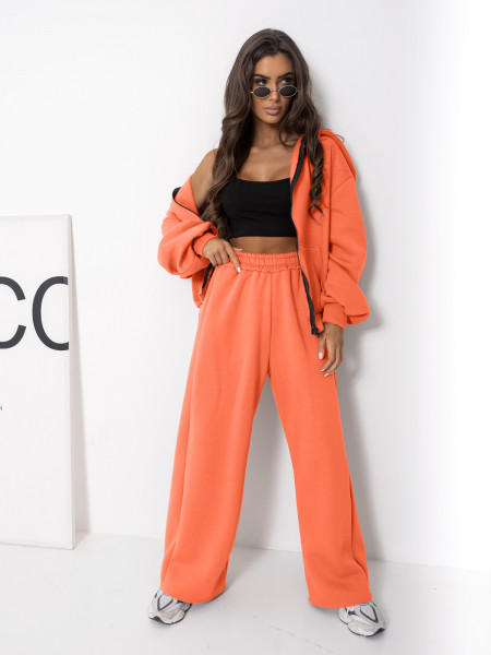 Komplet dresowy bluza i spodnie MELIA - brzoskwiniowy