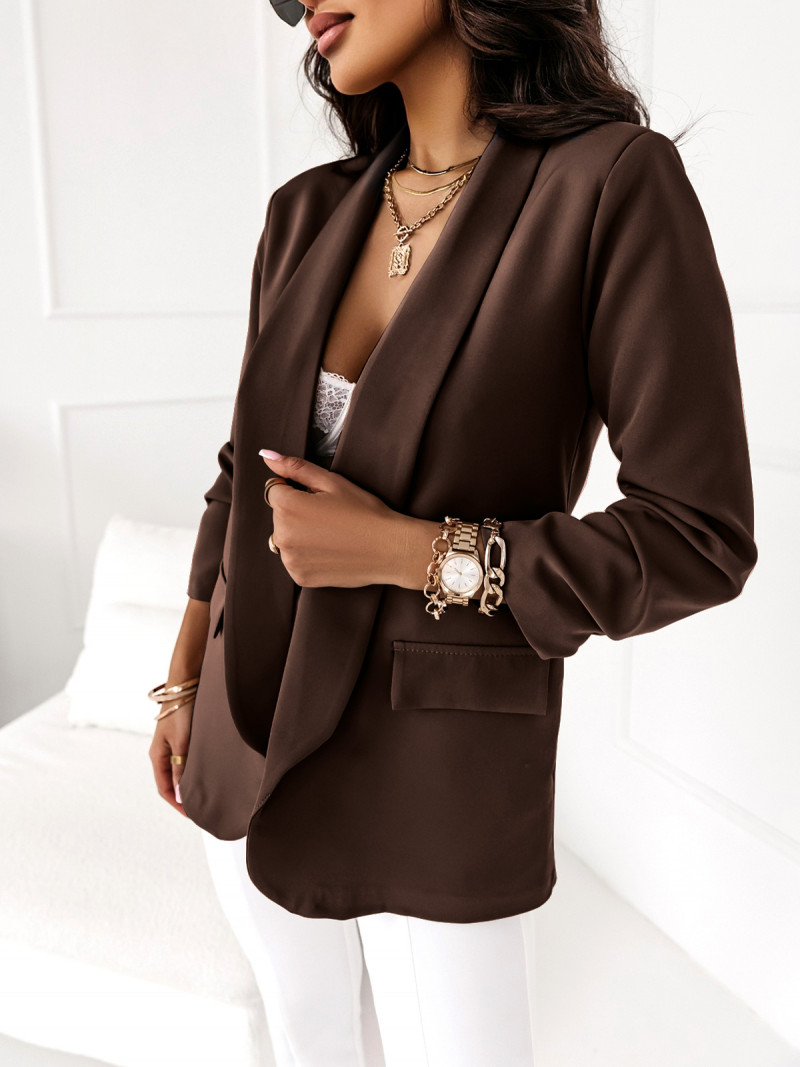 Klasyczna jednokolorowa marynarka...