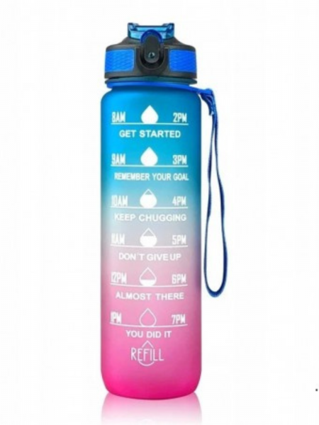 Butelka na wodę z miarką OMBRE 1L - wzór 1 2