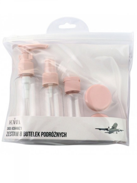 Zestaw buteleczek PODRÓŻNYCH 8w1 - wzór 1 2