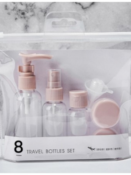 Zestaw buteleczek PODRÓŻNYCH 8w1 - wzór 1