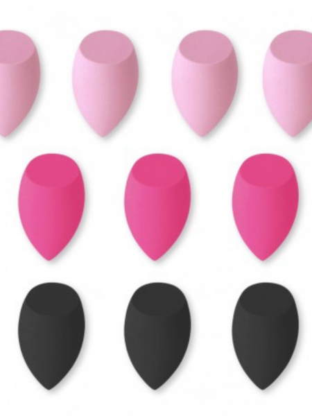 Zestaw 10 gąbeczek do makijażu FUSCHIA  - wzór 1 2