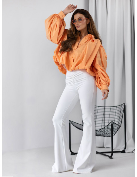 Bawełniana bluzka bombka CHICKY - orange