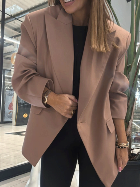 Marynarka oversize JAYLEEN - mokka mousse