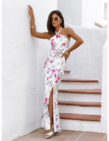 Komplet satynowy top i spódnica AURELIS - wzór 3