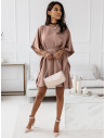 Kobieca sukienka nietoperz CANDICE - mocha mousse