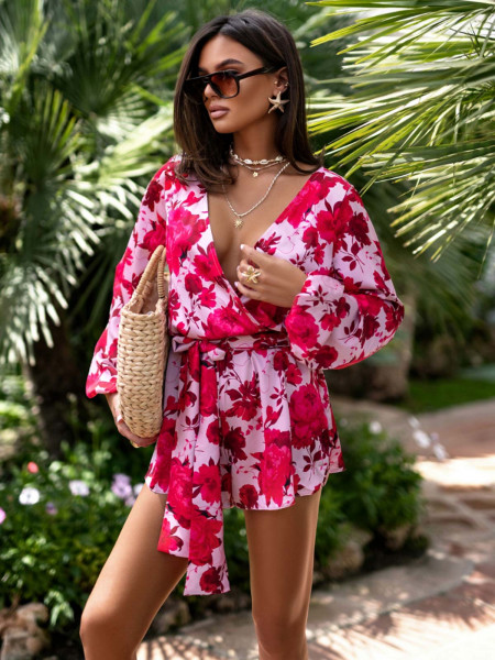 Modny krótki kombinezon z printem SINTRA - wzór 3