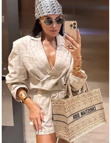 Wiskozowy komplet ze spodenkami HAILEY - wzór 2