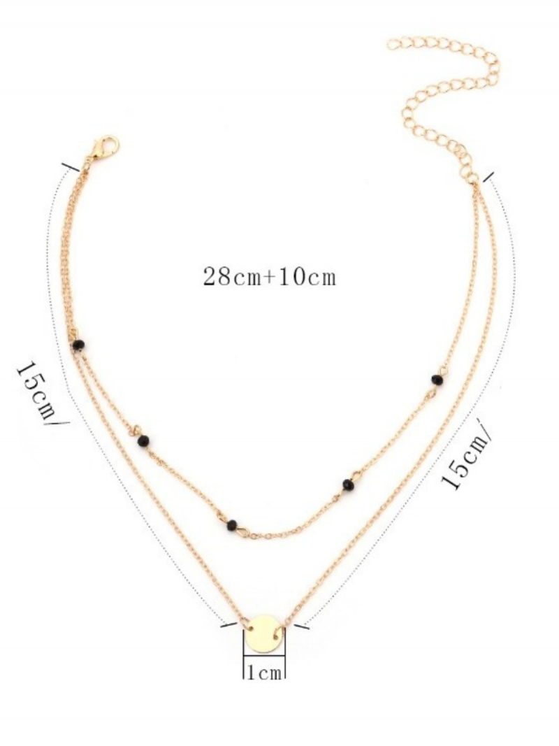 Naszyjnik delikatny multi celebrytka...