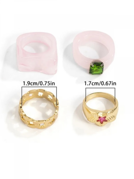 Zestaw pierścionków 4w1 -... 2