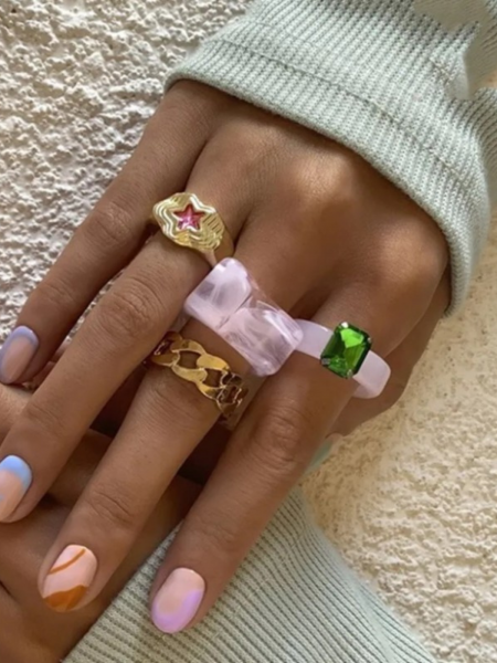 Zestaw pierścionków 4w1 -...