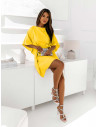 Kobieca sukienka nietoperz CANDICE - bananowa