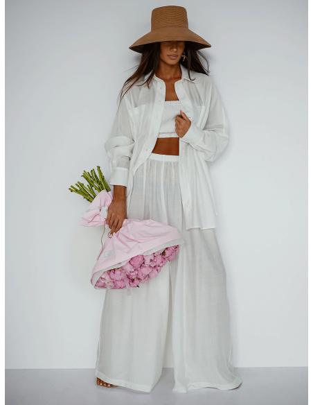 Wiskozowy komplet 3w1 PRIYA - biały