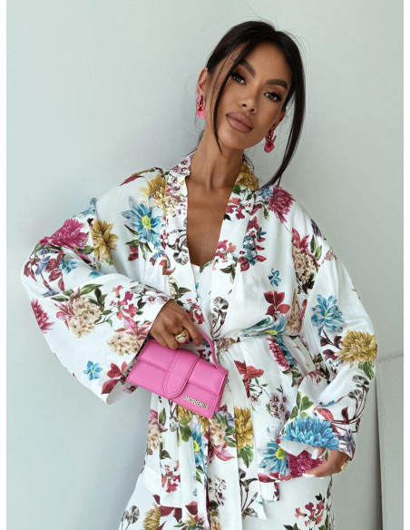 Komplet z wiskozy 3w1  - biały