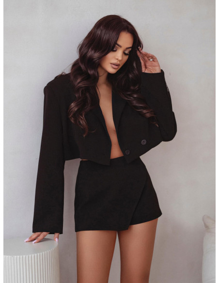 Stylowe spódnico-spodenki HOPE - czarne