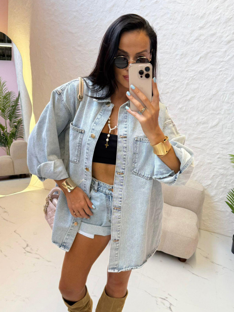 Oversizowa koszula jeansowa WESTLEY -...