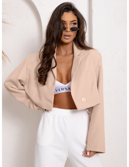 Elegancka krótka marynarka MANOA - beżowa