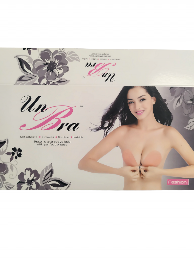 Biustonosz samonośny push up - cielisty