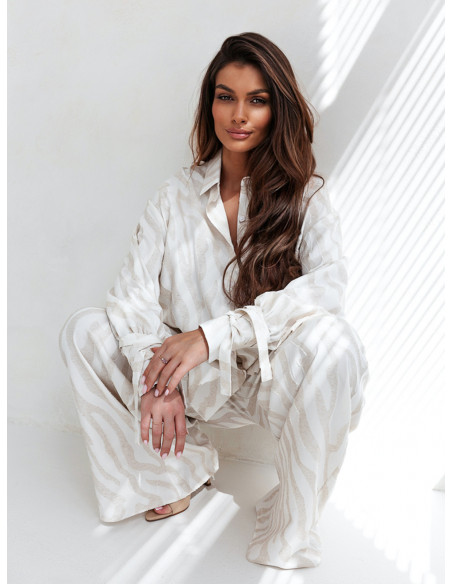 Wiskozowy komplet z szerokimi spodniami RAFJA - wzór 2