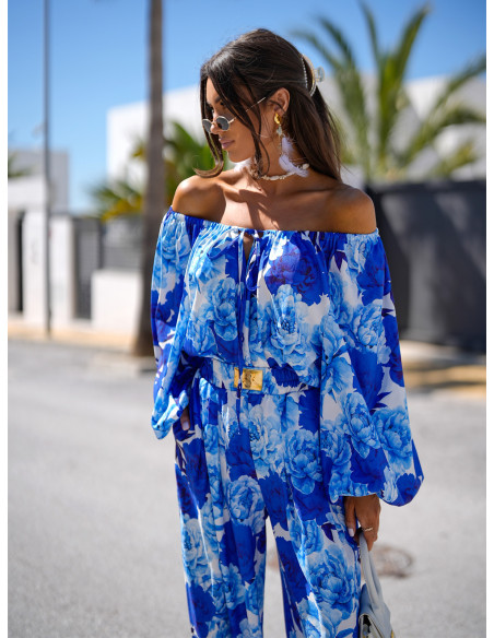 WP Komplet bluzka hiszpanka i szerokie spodnie - wzór 1