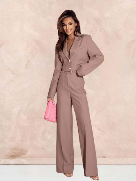 WP krótka marynarka z podszewką - cappuccino 2