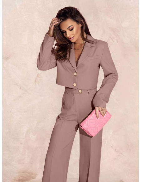 WP krótka marynarka z podszewką - cappuccino