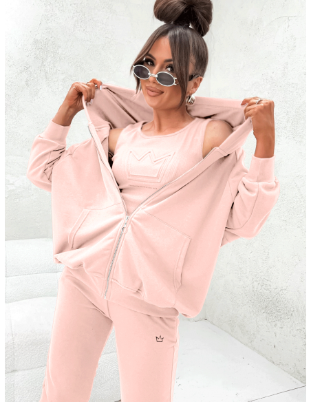 Komplet dresowy 3w1 ORIAN - pudrowy róż