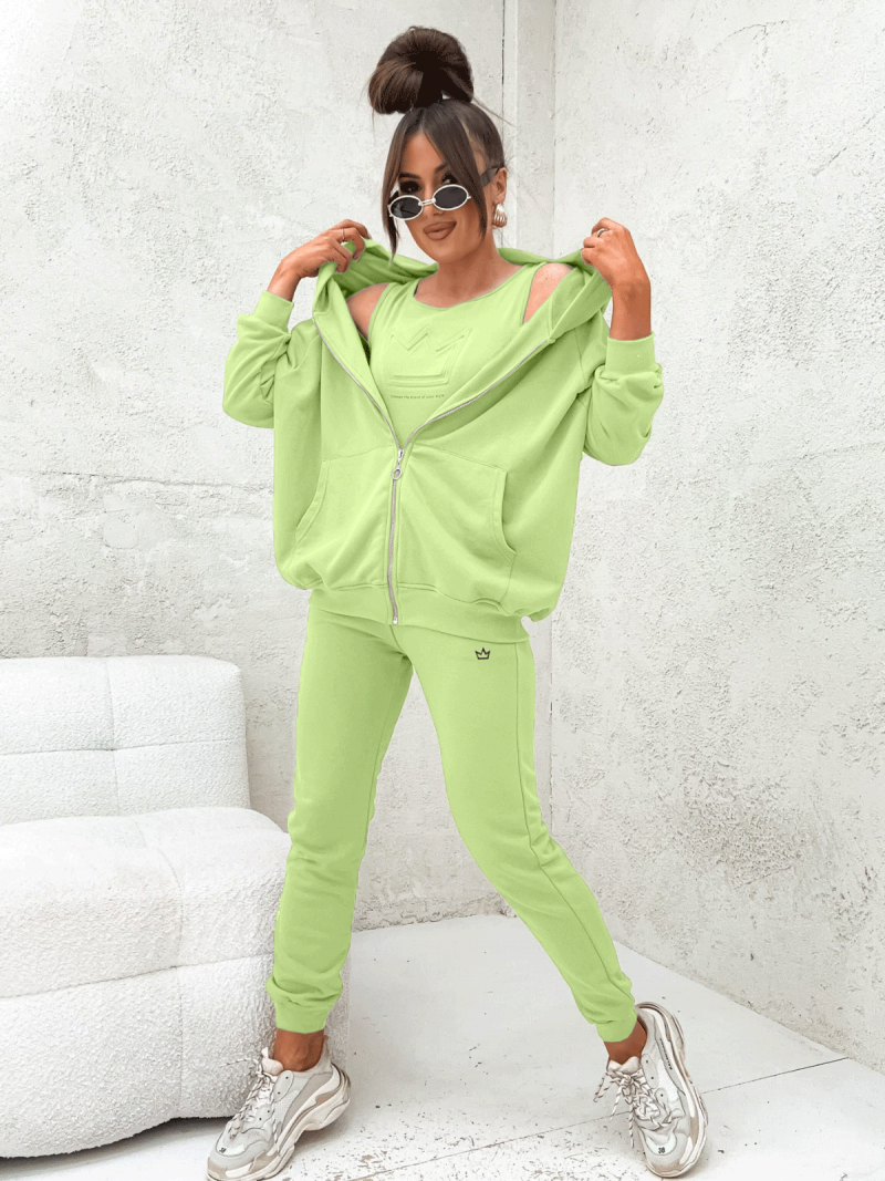 Komplet dresowy 3w1 ORIAN - limonkowy