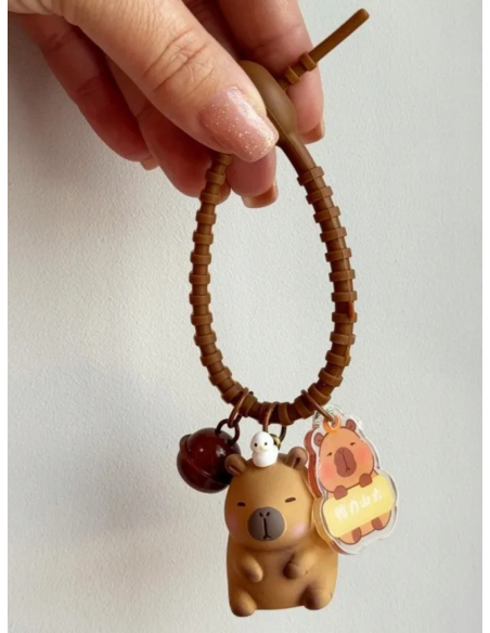 Brelok do kluczy kapibara - beżowy