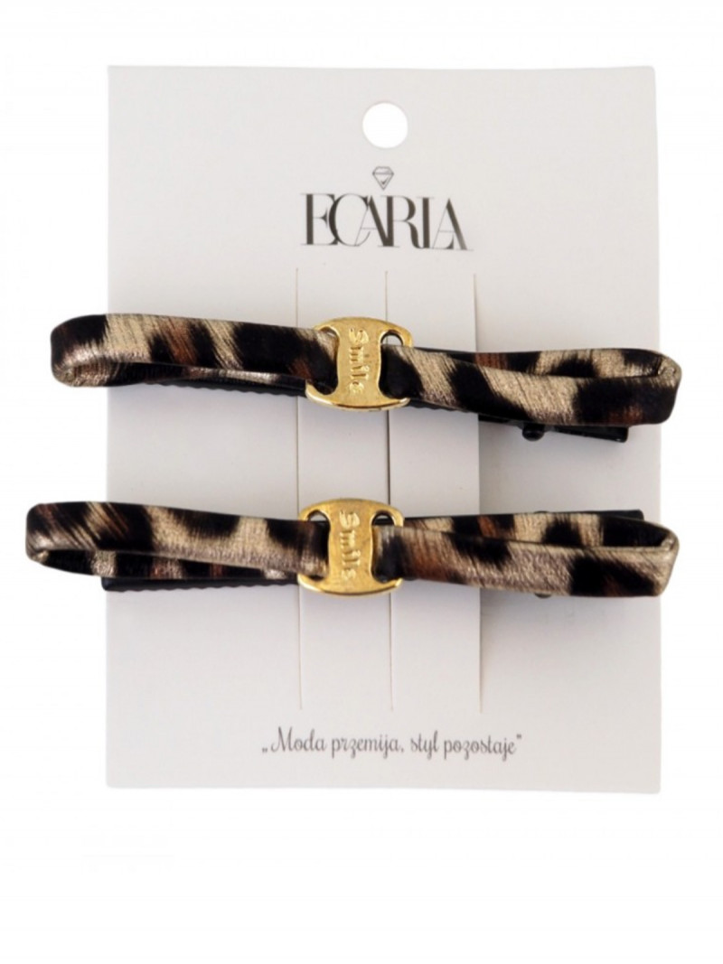 Spinki do włosów zestaw 2 szt - panterka