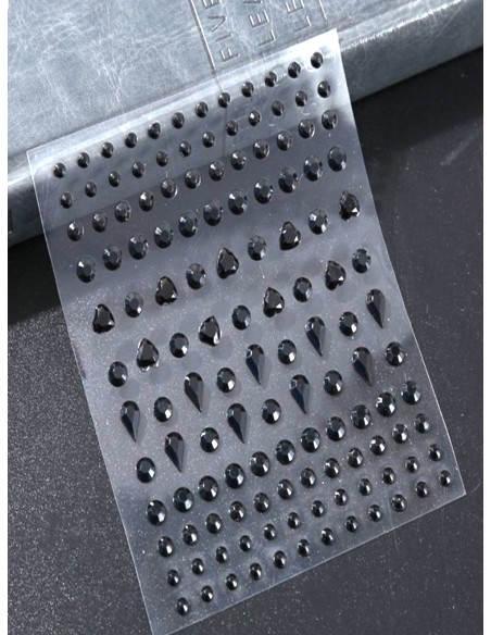 Samoprzylepne naklejki z kryształkami - wzór 4