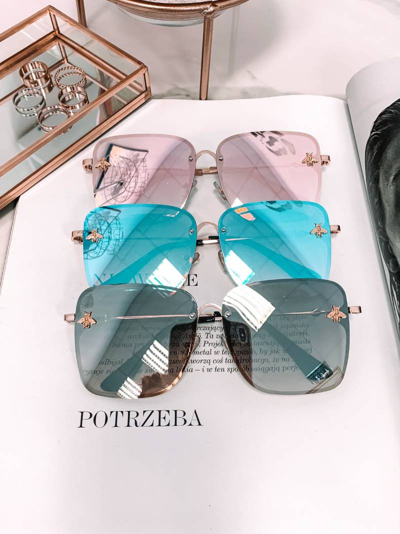 Okulary przeciwsłoneczne osa - beżowe