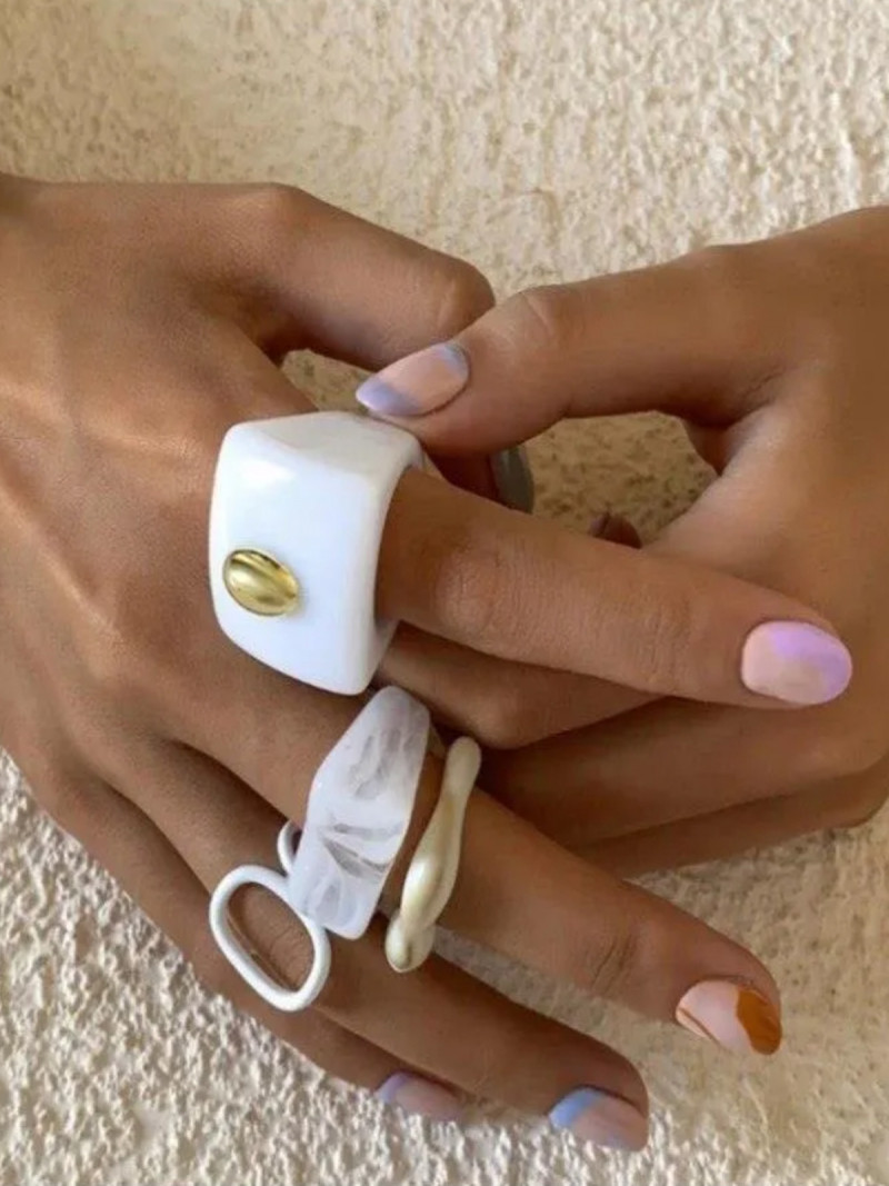 Zestaw pierścionków 4w1 - wzór 2