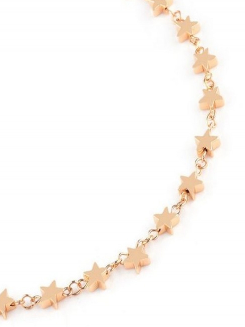 Naszyjnik gwiazdki choker - złoty