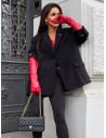 Stylowa marynarka oversize ZIRELLE - czarna
