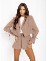 Komplet marynarka i spódnico-spodenki HOLLI - cappuccino