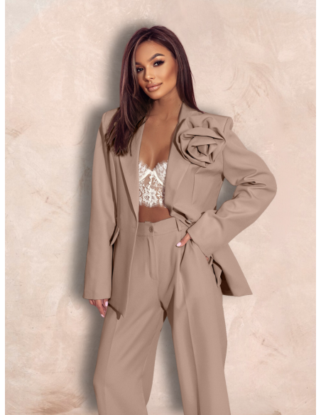 Garnitur z szerokimi spodniami KENZO - cappuccino