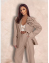 Garnitur z szerokimi spodniami KENZO - cappuccino