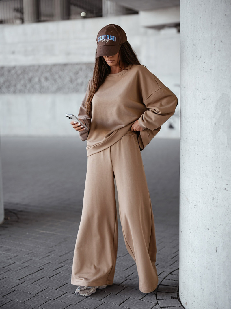 Bawełniany dres bluza i szerokie...