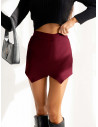 Przekładane spódnico-spodenki  SANICA - bordowe