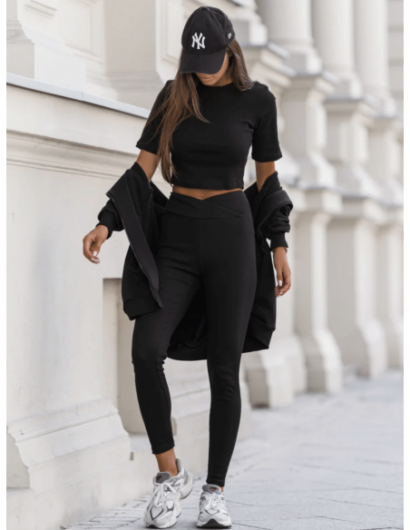 Stylowy komplet dresowy 3w1 LAKE - czarny