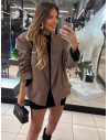 Stylowa marynarka oversize ARLEEN - mocha mousse